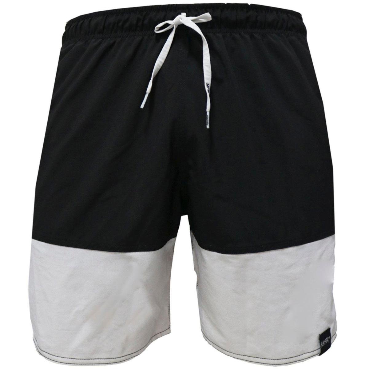 Shorts Elástico Alkary e Branco.