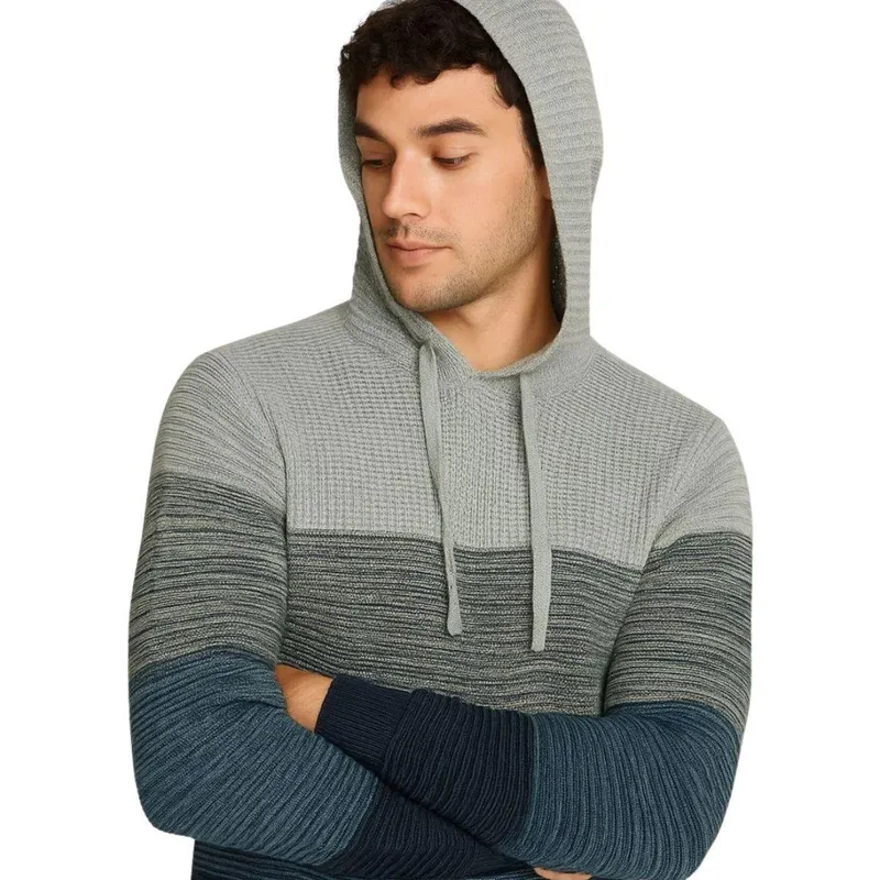 Suéter Masculino com Capuz em Tricô - Malwee