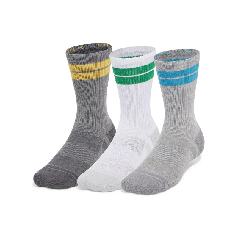 Meia Under Armour PerfTech - Pacote com 3 Pares 41-44 Branco