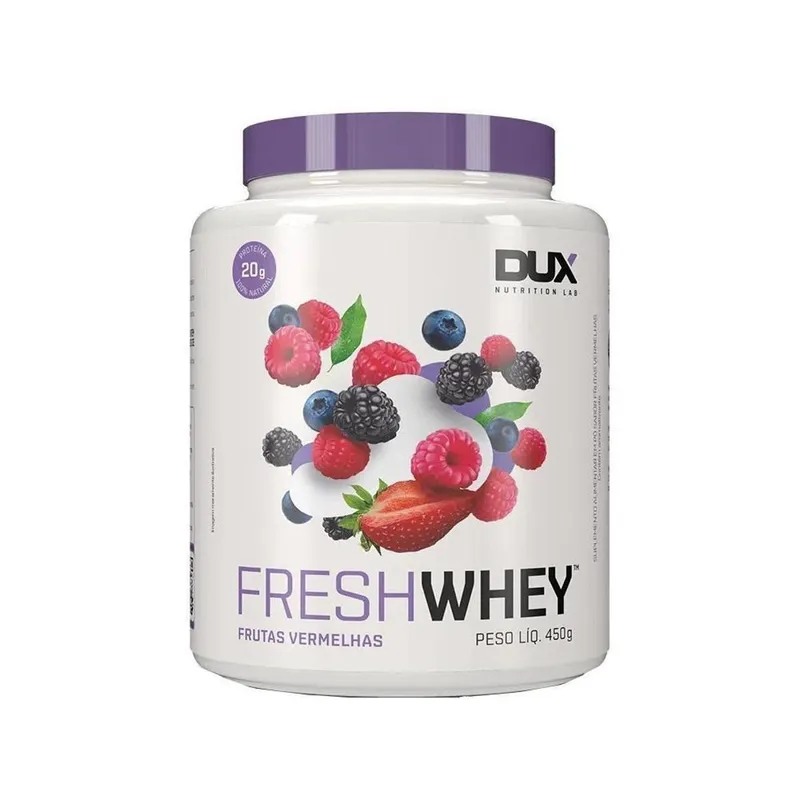 Fresh Whey 3w Conc. Isolado Hidrolisado Frutas Vermelhas 450g - Dux Nutrition