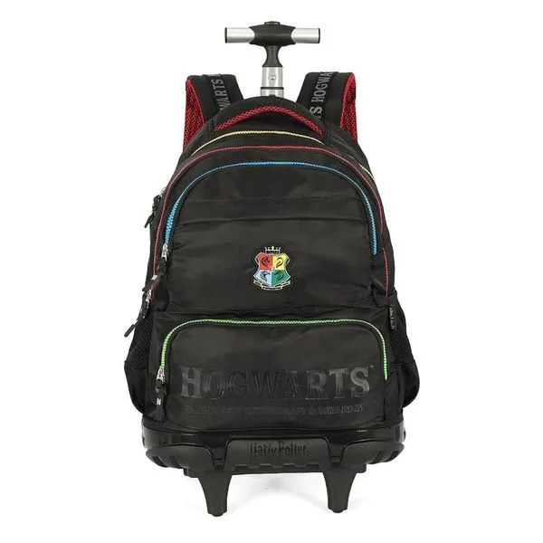 Mochila de Rodinhas Luxcel Com Alça Harry Potter Logo Preto Único