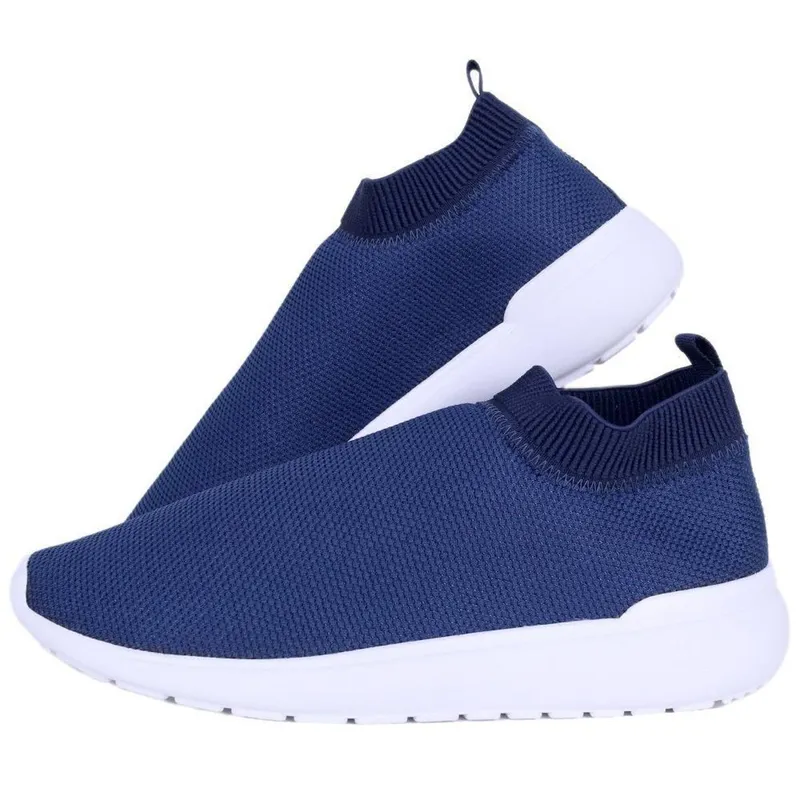 Tenis Meia Feminino Calce Facil Respiravel Espumado Caminhada Conforto e Leve