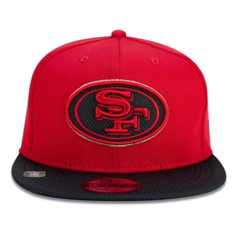 BONÉ NEW ERA 950 SAN FRANCISCO 49ERS SIDELINE COLD WEATHER VERMELHO PRETO