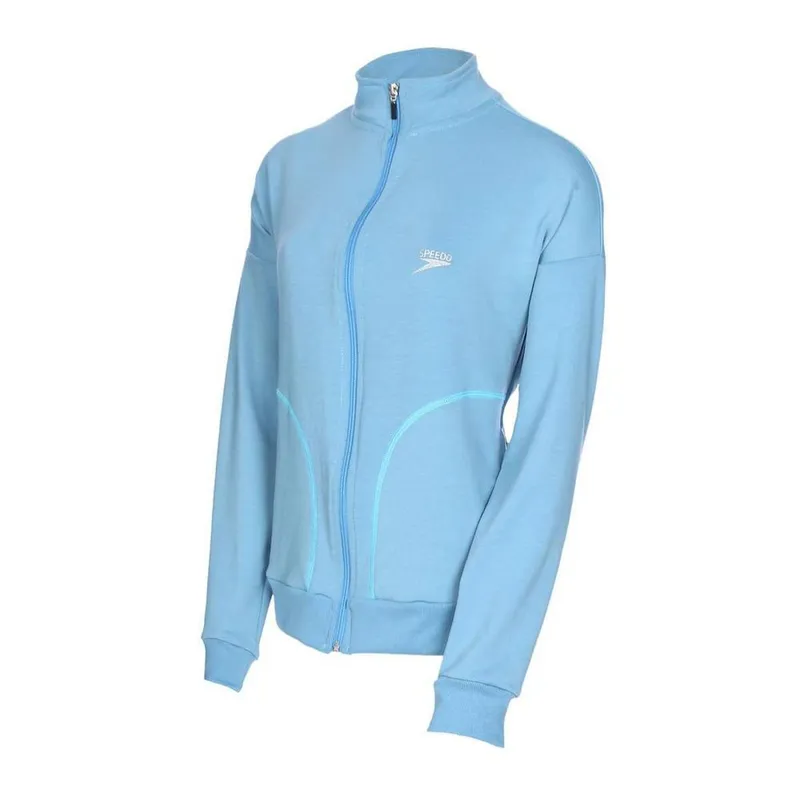 Blusa feminina de moletom Comfy Speedo - AZUL CLARO