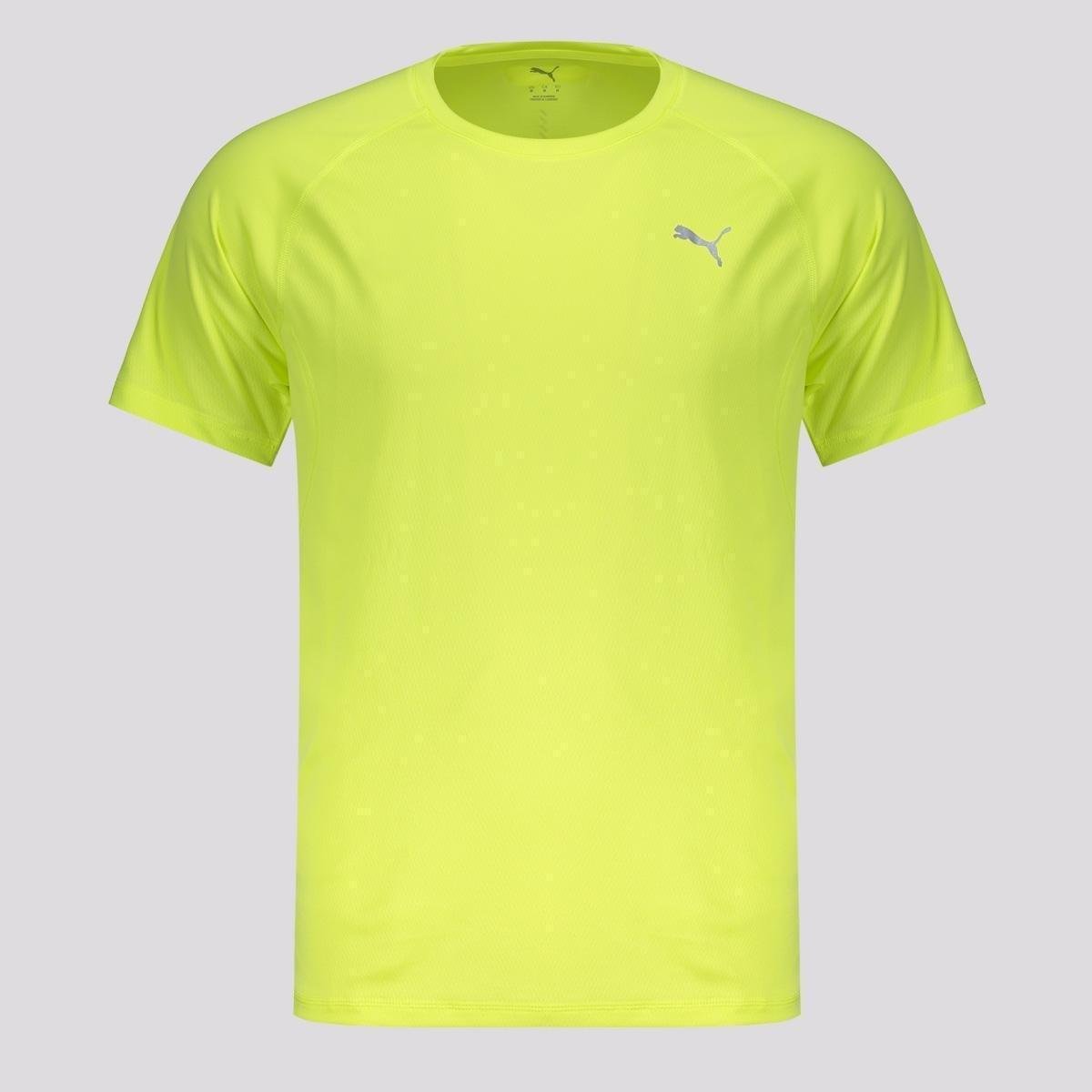 Camiseta Puma M Run Velocity AOP Amarela