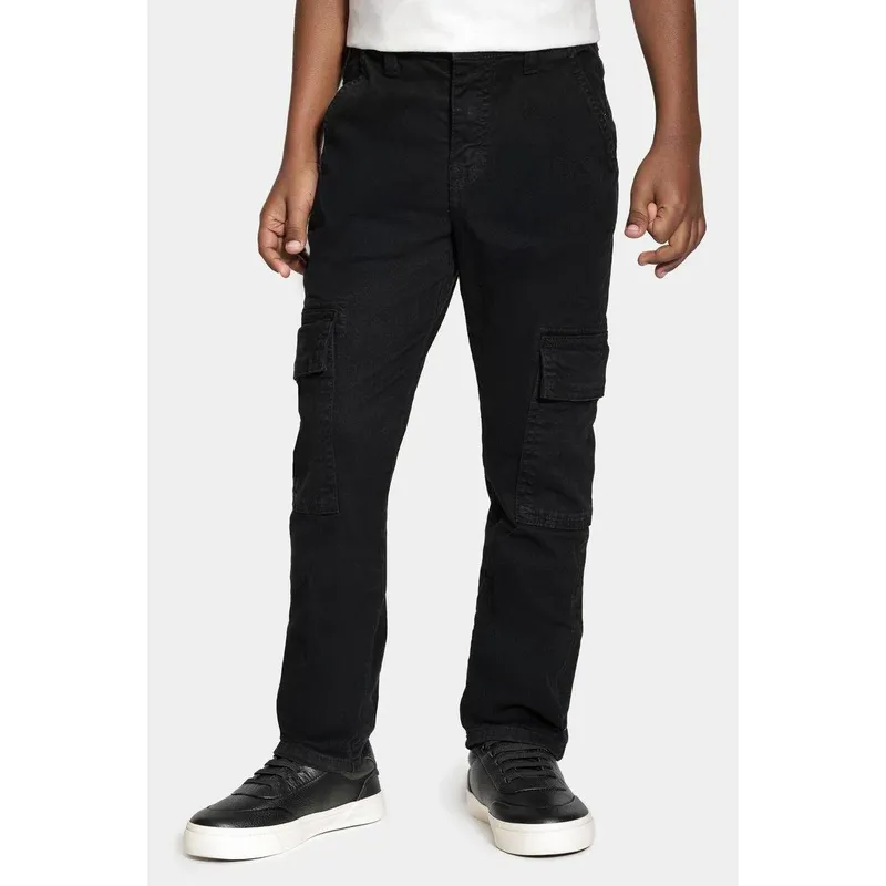 Calça Aramis Chino Color Cargo Preto