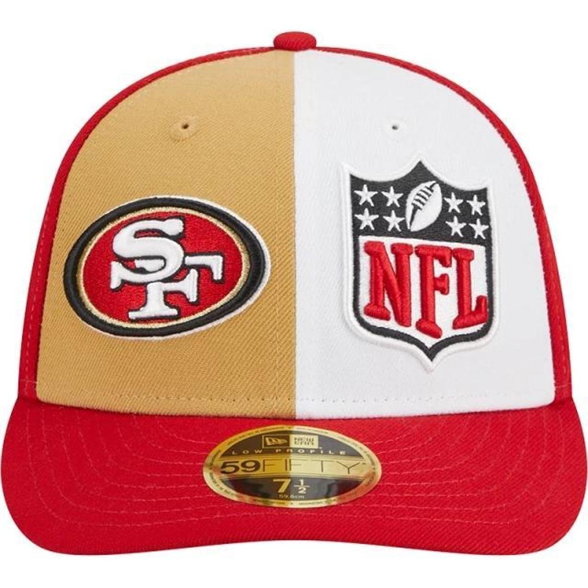 BONÉ NEW ERA 5950 SAN FRANCISCO 49ERS SIDELINE NFP24BON007 AMARELO VERMELHO