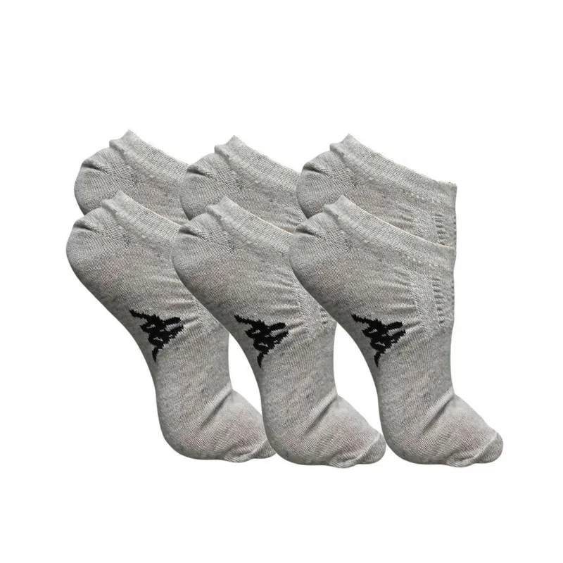 KIT 3 PARES MEIA ALGODÃO INVISIVEL CASUAL KAPPA TAM 34 39