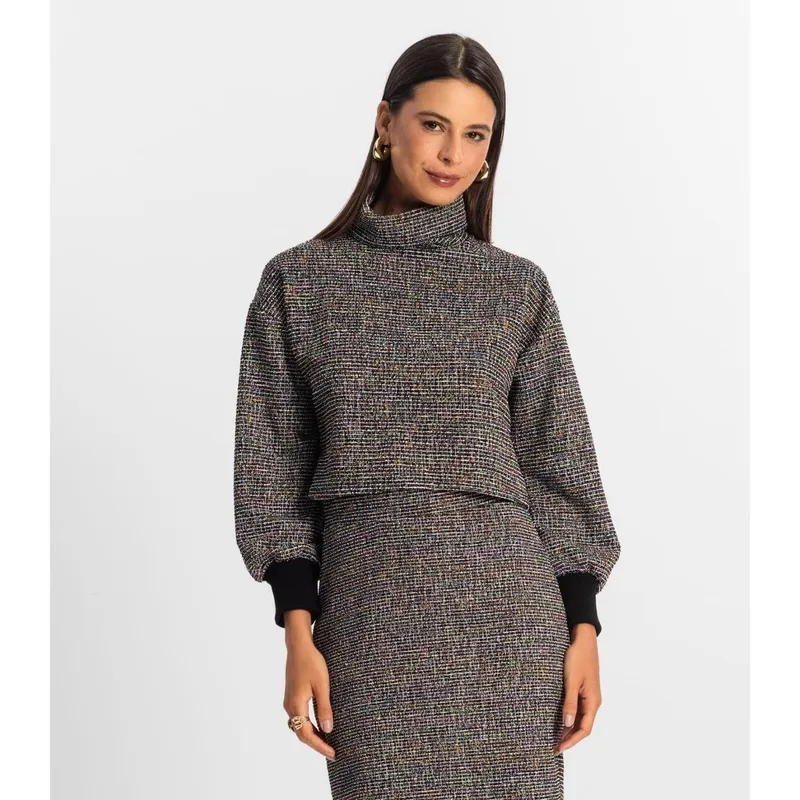 Blusão Rovitex Cropped Feminino