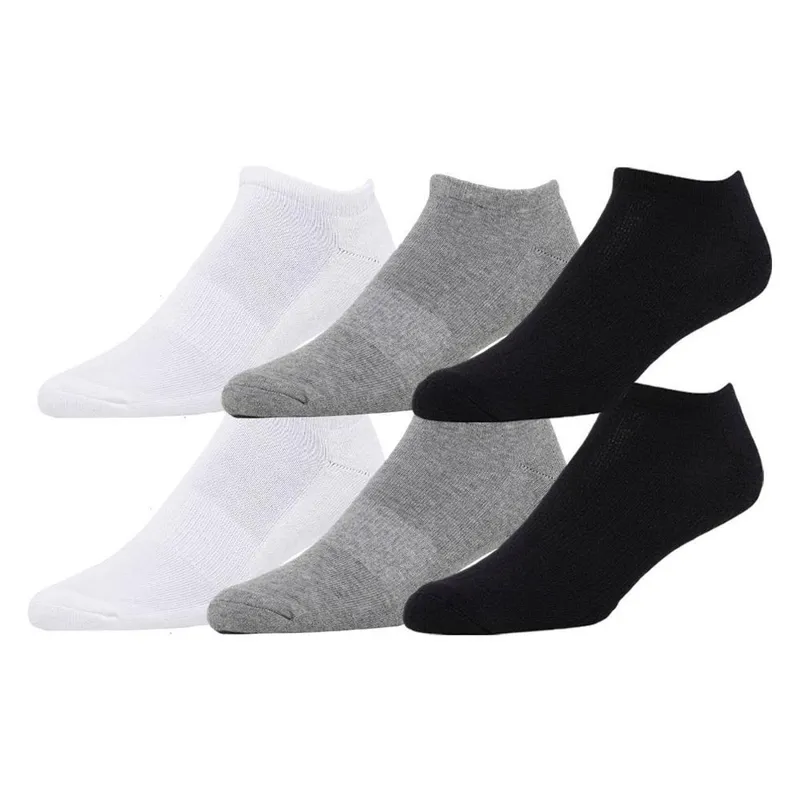 Kit 6 Pares de Meias Soquete Invisível Unissex