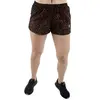Shorts Area Grace Fitness Preto e Marrom - Feminino - G - Preto