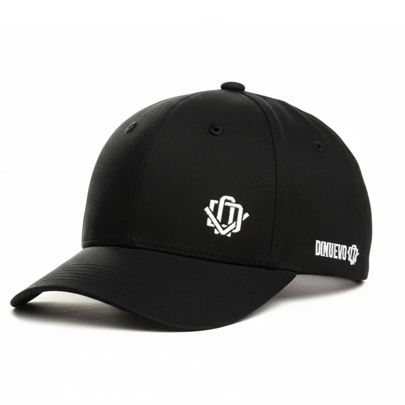 Boné DNV Logo Lateral Estruturado Preto Bordado DiNuevo