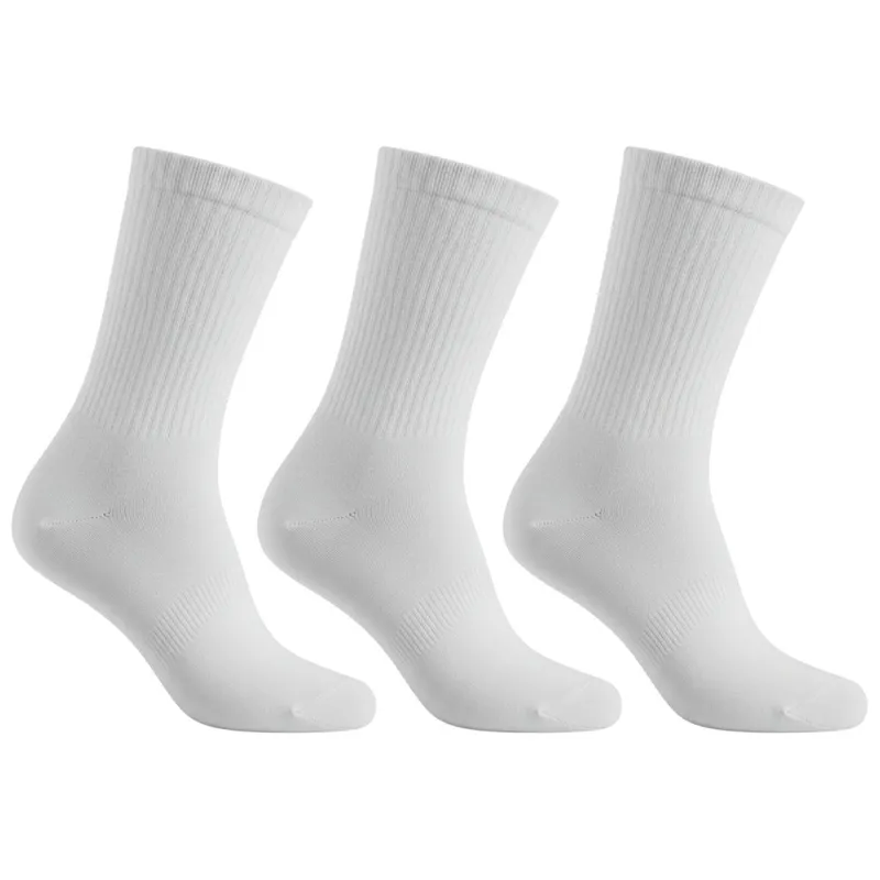 Kit 6 Pares Meias de Classic Cano Médio Casual Lisa Unissex Sortida