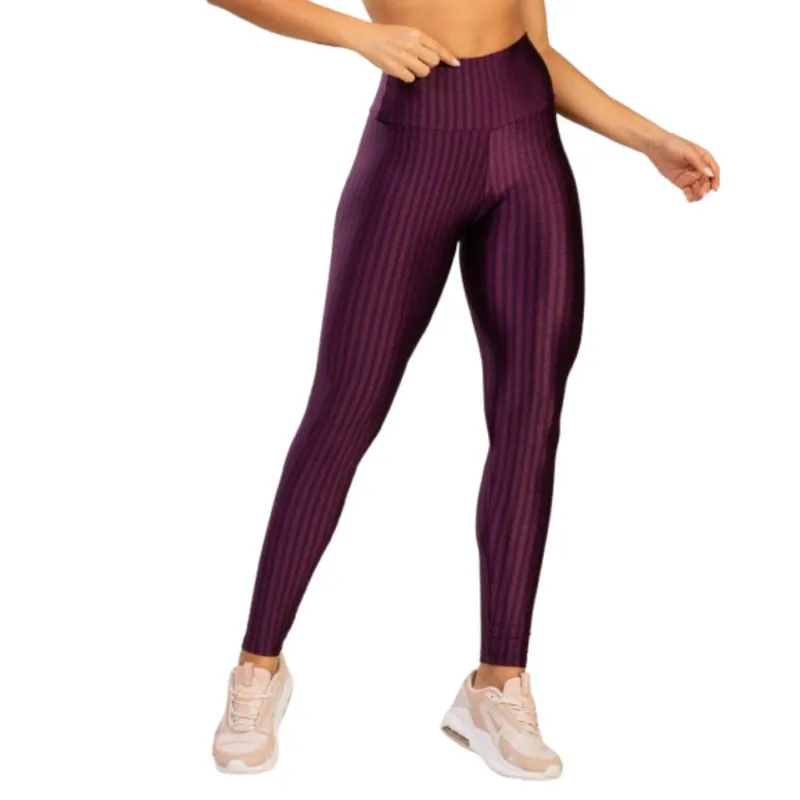 Calça Legging Fitness Feminina Vekyo New Zig 3D – Básica para Academia