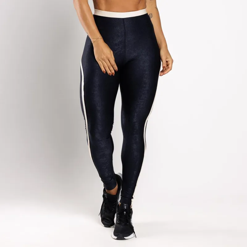 Calça Legging Feminina Fitness Esportiva para Academia Confortavel Bicolor Sophia Treino Moda