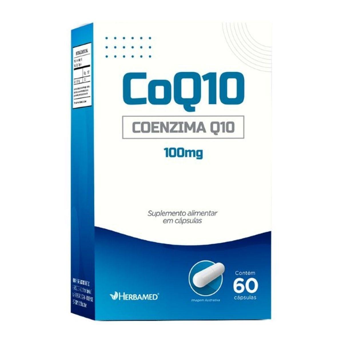 Coenzima Q10 Coq10 100mg Antioxidante 60 Capsulas Herbamed