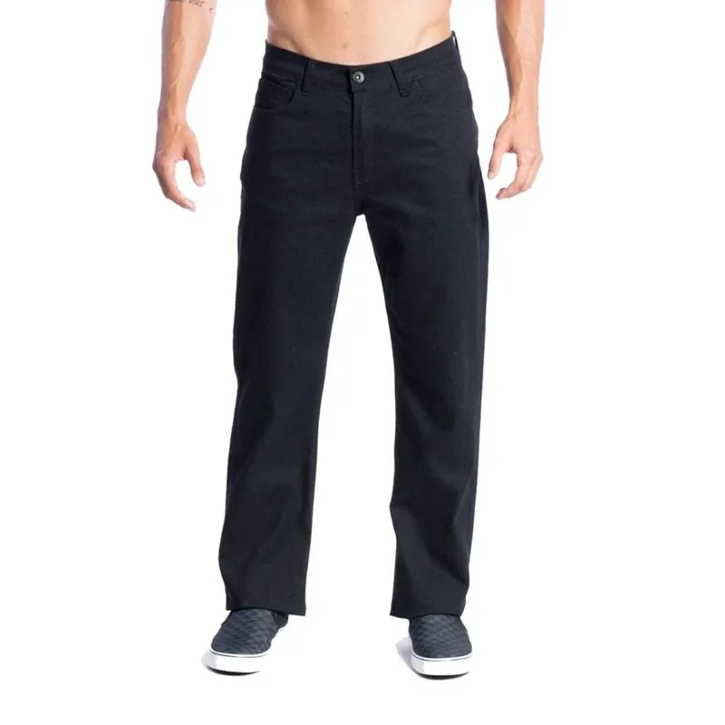 CALCA JEANS EVERYDAY BLACK - PRETO - 46