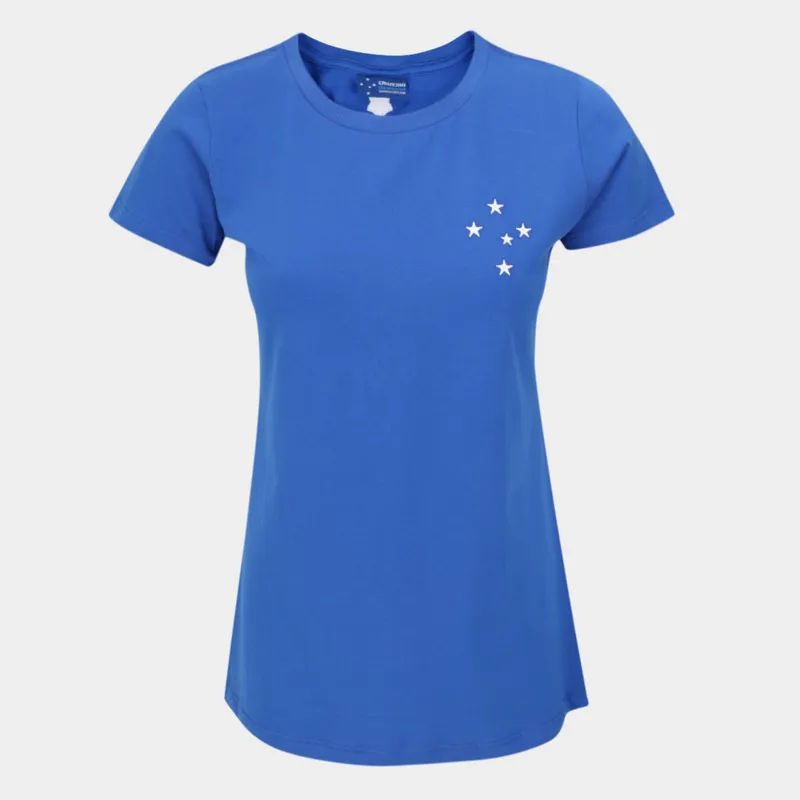 Camiseta Baby Look Cruzeiro Classic Feminina