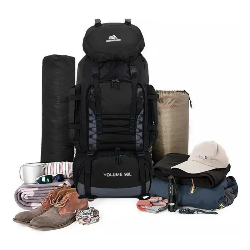 Mochila Feminina Masculina Viagem Camping Reforçada Grande Estilosa Multifuncional Bolsos