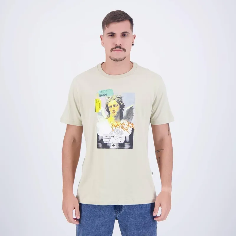 Camiseta MCD Anjo Baralho Bege