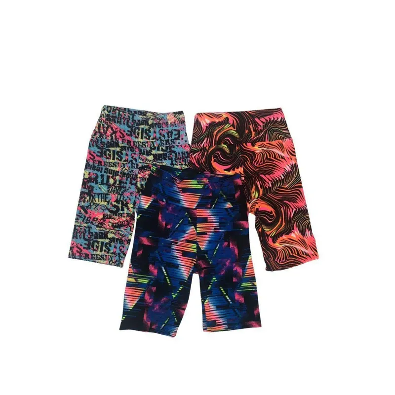 Kit Com 3 Shorts Longo Academia Estampas Variadas