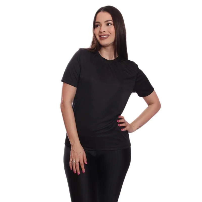 Camiseta Via Basic Dry Academia Feminina