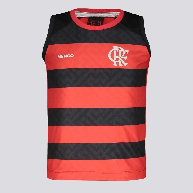 Regata Flamengo Nós Infantil Preta e Vermelha