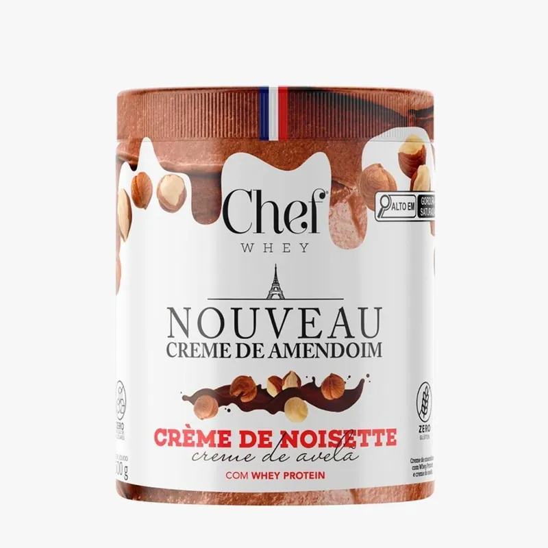 Pasta de Amendoim Com Proteína Whey Protein 600g - Chef Whey