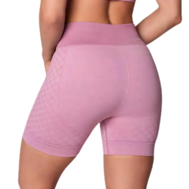 Shorts Fitness Detalhe Quadriculado Sem Costura Selene