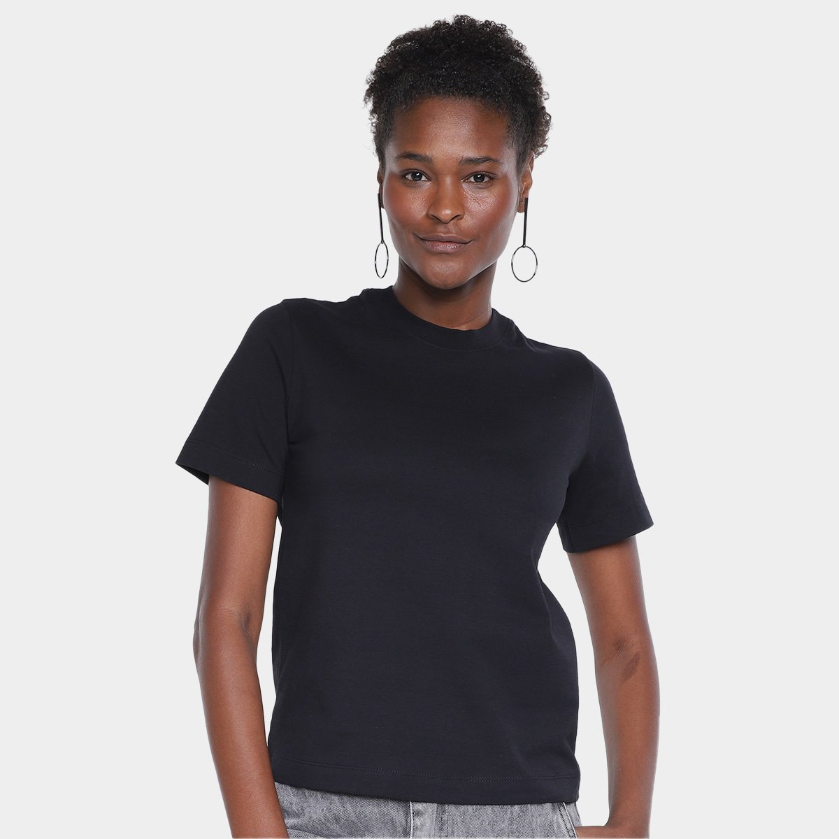 Camiseta Hering Super Cotton Manga Curta Feminina
