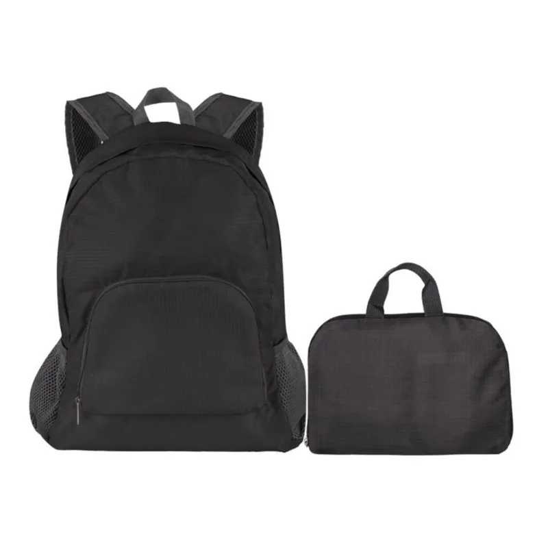 Mochila Compacta Dobrável de Poliéster Resistente à Água
