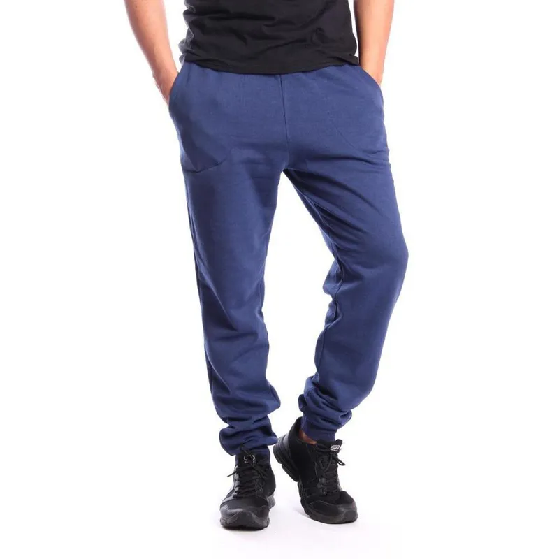 Calça Ox Silver Moletom Flanelada com Punho Casual Masculina