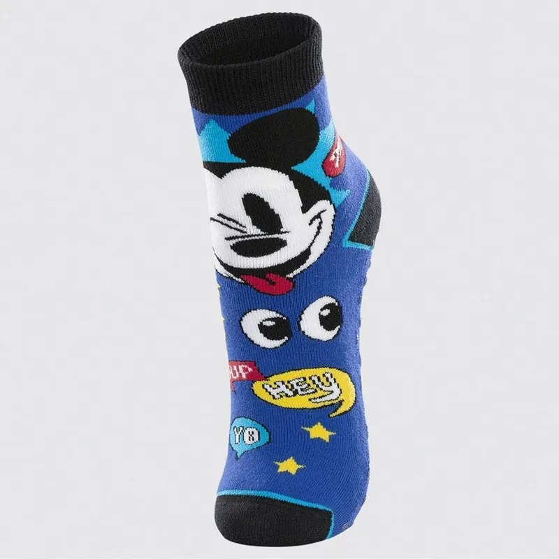 Meia Infantil Lupo Mickey Cano Alto 2942 Antiderrapante