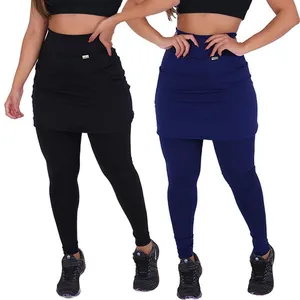 Kit 2 Leggings Saia Suplex Peluciada Termica