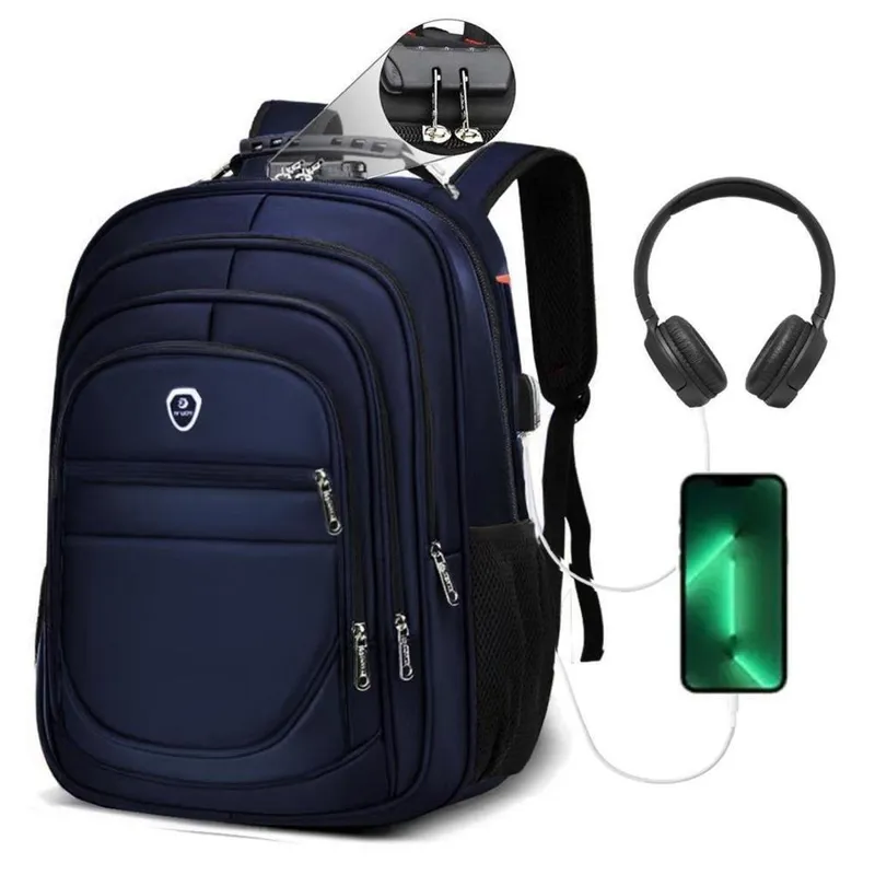 Mochila Feminina Masculina Escolar Notebook Grande Executiva