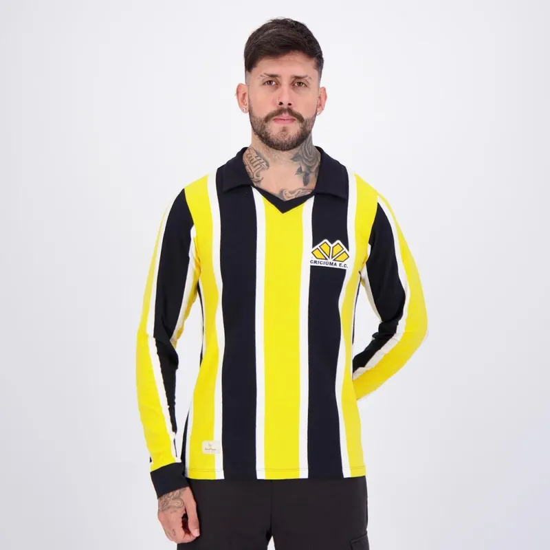 Camisa Criciúma Retrô 1988 Manga Longa Masculina