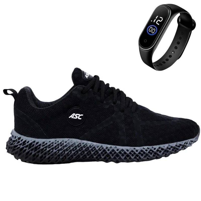 Tênis Feminino Para Academia Caminhada Corrida Conforto Leve + Relógio