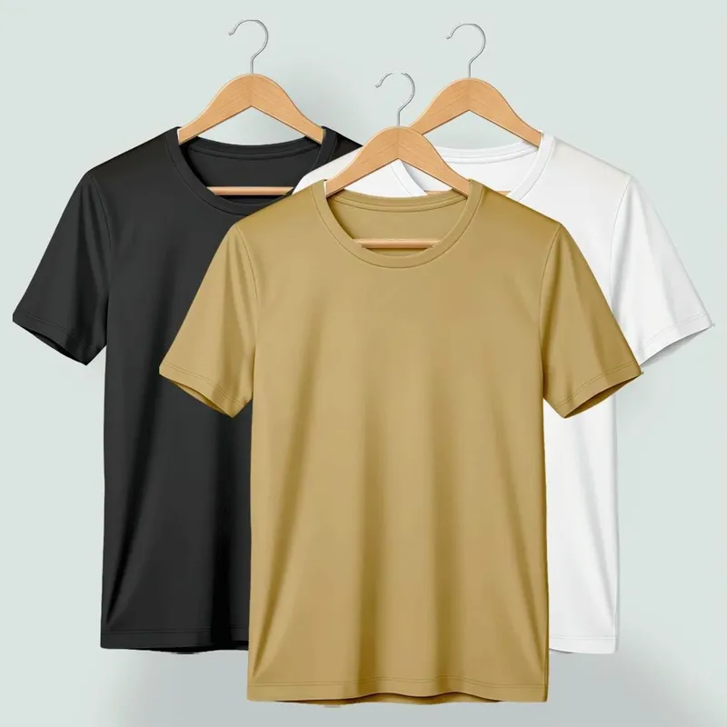 Kit 3 Camisetas Básicas Masculina 100 Algodão Premium Confortável