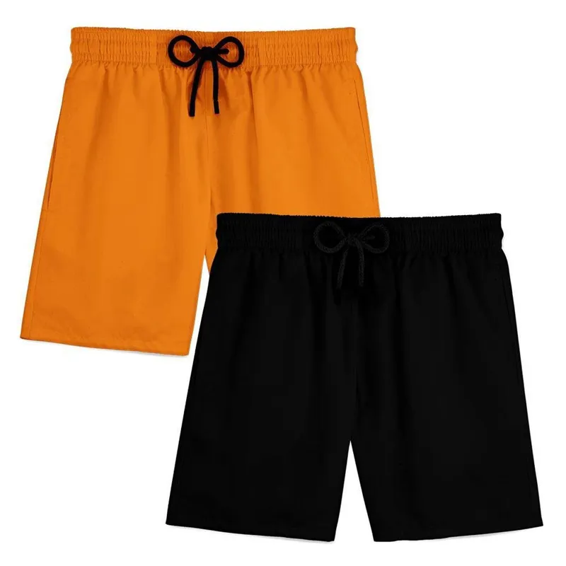Kit 2 Short Masculino Bermuda Praia Verão Treino Esporte Mauricinho Tactel