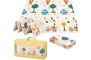 Tapete Infantil Tatame Dobrável Dupla Face Emborrachado Antiderrapante e Impermeável 0,90 x 1,80m para Bebê e Criança