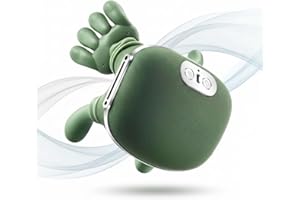 Massageador Pescoço Ombro Recarregável Maozinha Calmante Deep 4D com Aquecimento Infravermelho e 3 Velocidades para Alívio Mu