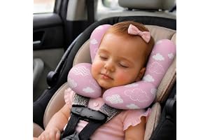 Almofada Pescoço Bebê Apoio De Cabeça Cervical, Protetor Bebê Conforto, Carrinho, Cadeirinha Segurança, Travesseiro Bebê Anat