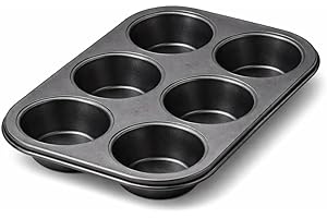 Forma para Cupcake 12 Cavidades Antiaderente – Assadeira para Muffin em Aço Carbono, Fácil de Desenformar, Uso Doméstico e Pr