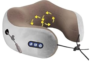 Almofada Massageadora Cervical Shiatsu com Aquecimento – Massageador Elétrico para Pescoço, Costas e Lombar – Relaxamento Mus