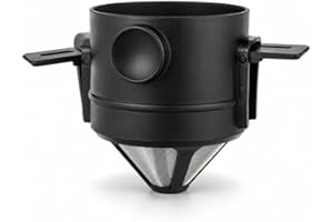 Mini Filtro Coador Reutilizável Para Café e Chá, Coador Portátil Dobrável com Malha em Aço Inoxidável, Filtro Individual Sem