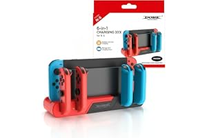 Base Dock de Carregamento Suporte Carregador Compatível Switch e Oled Joy-con Slots Porta Jogos Usb