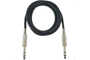 Cabo P10 Estéreo 1m Avello Balanceado Profissional Preto