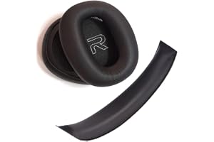 Kit Almofada e Headband de Espuma, compatível com Edifier W820BT, Substituição de Earpad (Preto)