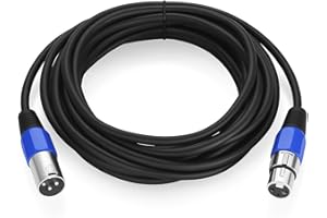 Cabo De Microfone Xlr Macho Para Xlr Femea 10m Metros