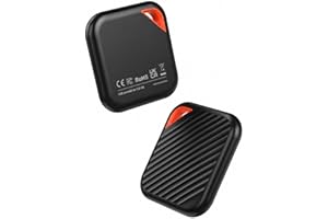 SSD Portátil 512GB, USB-C, USB 3.2 Gen 2x2, Velocidade até 2000 MB/s, Preto, 58x58x9,7mm, para iPhone 15 e 16, Mac, Notebooks